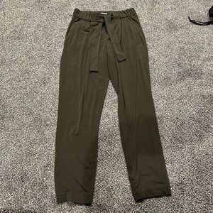 Olive green dress pants from express.